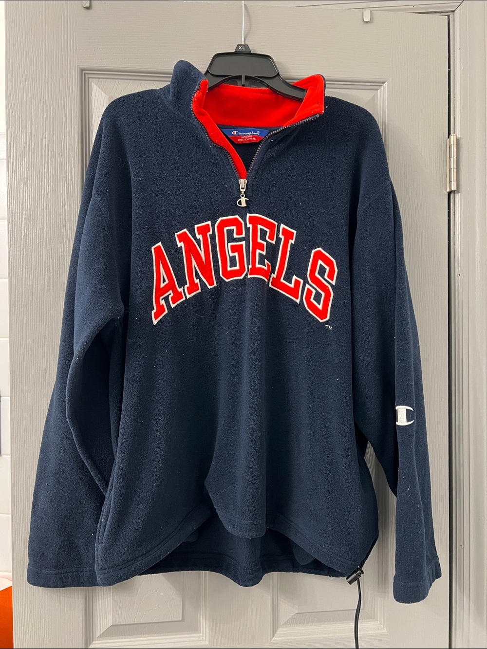 LA Angels Champion Quarter zip fleece